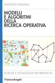 Cover of Modelli e algoritmi della ricerca operativa by Antonio Sassano
