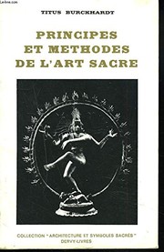 Cover of Principes et me thodes de l'art sacre by Titus Burckhardt