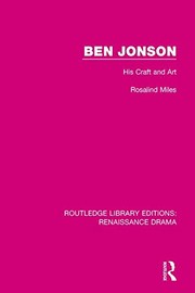 Cover of Ben Jonson by Rosalind Miles