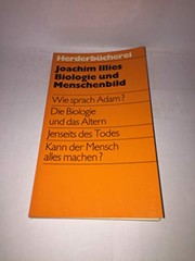 Front cover of Biologie und Menschenbild by Joachim Illies