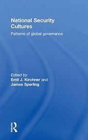 Front cover of National security cultures by Emil Joseph Kirchner