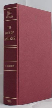 Cover of The book of analysis (Vibhanga) by Thittila Ashin
