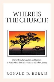 Front cover of Where Is the Church? by Ronald D. Burris