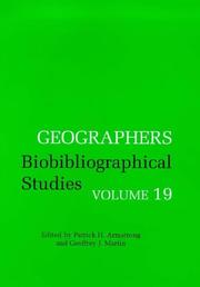 Cover of Geographers by Patrick H. Armstrong
