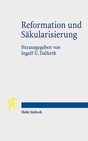Front cover of Reformation und Säkularisierung by Ingolf U. Dalferth