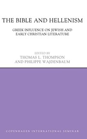 Cover of Bible and Hellenism by Thomas L. Thompson