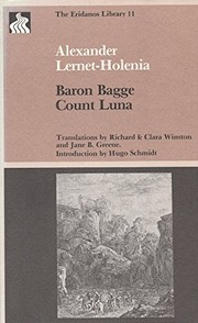 Cover of Baron Bagge / Count Luna by Alexander Lernet-Holenia