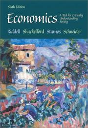 Front cover of Economics by Tom Riddell