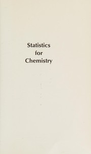 Front cover of Statistics for chemistry by Hubert L. Youmans