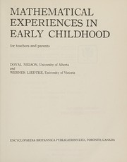 Front cover of Mathematical Experiences in Early Childhood by L. D.; Liedtke, W. Nelson
