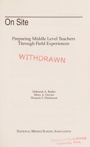 Cover of On site by Deborah A. Butler