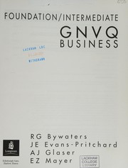 Cover of GNVQ Foundation and Intermediate Business by J.E.Evans- Pritchard