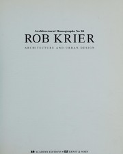 Cover of Rob Krier by Rob Krier