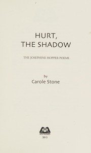 Cover of Hurt, the shadow by Carole Stone