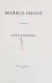 Cover of Marble shoot by Johnson, Dave
