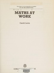 Cover of Maths at Work by Gareth Lewis