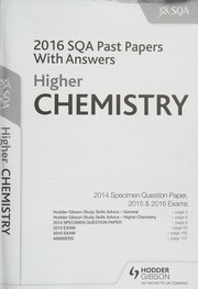 Cover of Higher Chemistry 2016-17 SQA Past Papers with Answers by SQA Past Papers Staff