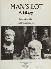 Cover of Man's Lot by Walter Arnold Kaufmann