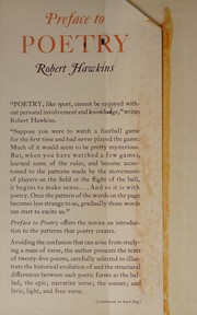 Front cover of Preface to poetry by Hawkins, Robert