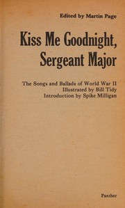 Front cover of Kiss me goodnight, Sergeant major by Page, Martin