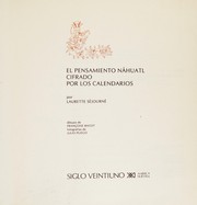 Front cover of Pensamiento náhuatl cifrado por los calendarios by Laurette Séjourné