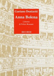 Cover of Anna Bolena by Felice Romani