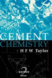 Front cover of Cement chemistry by Harry Francis West Taylor