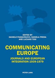 Front cover of Communicating Europe by Daniele Pasquinucci