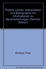 Cover of Platons Laches by Peter Gardeya
