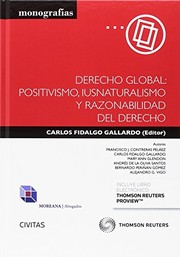 Front cover of Derecho Global by Carlos Fidalgo Gallardo