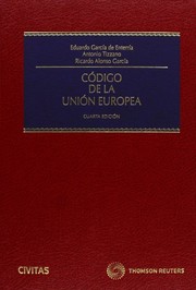 Front cover of Código de la Unión Europea by Eduardo García de Enterría