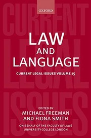 Cover of Law and Language by Michael Freeman