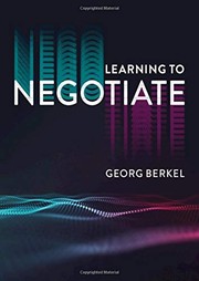 Cover of Learning to Negotiate by Georg Berkel