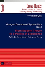 Cover of From Modern Theory to a Poetics of Experience by Grzegorz Grochowski