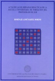 Front cover of Actas de las III Jornadas Didácticas de la Escuela Universitaria de Formación del Profesorado de EGB by Universidad de Las Palmas de Gran Canaria. Escuela Universitaria de Formación del Profesorado de EGB. Jornadas Didácticas
