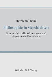 Front cover of Philosophie in Geschichten by Hermann Lübbe