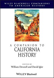 Front cover of Companion to California History by William Deverell