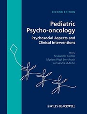Front cover of Pediatric psycho-oncology by Shulamith Kreitler