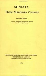 Cover of Sunjata by Gordon Innes