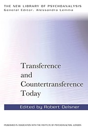 Cover of Transference and Countertransference Today by Robert Oelsner