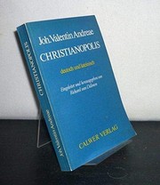 Cover of Reipublicae christianopolitanae descriptio by Johann Valentin Andreä