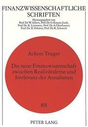 Cover of Die neue Finanzwissenschaft zwischen Realitätsferne und Irrelevanz der Annahmen by Achim Truger