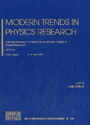 Front cover of Modern trends in physics research by International Conference on Modern Trends in Physics Research (1st 2004 Cairo, Egypt)