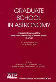 Cover of Graduate school in astronomy by Unknown