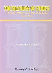 Front cover of Foundations of ethics by F. Ochieng'-Odhiambo