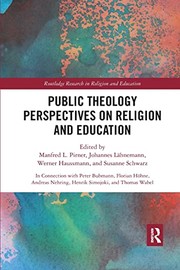 Cover of Public Theology Perspectives on Religion and Education by Manfred L. Pirner