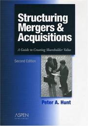 Cover of Structuring mergers & acquisitions by Hunt, Peter