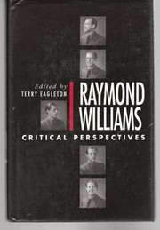 Cover of Raymond Williams by Terry Eagleton