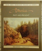 Front cover of America, past and present by Robert A. Divine
