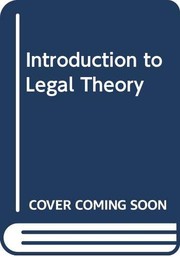 Front cover of Introduction to legal theory by John D. Finch